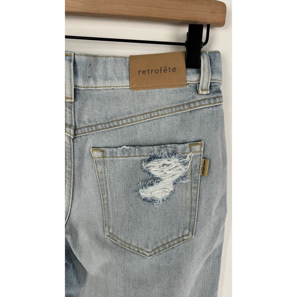 Retrofete Maggie Denim Jean Two Tone Laguna Womens Size 24 New Distressed - Picture 9 of 13